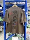 Vintage Brown T Shirt Worn Distressed Paly High Street Short Summer Top Tee