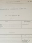 1910 Document Cochranton Telephone Company Crawford County Pennsylvania Hadley