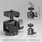 360   Panoramic Ball Head W  1 4  Quick Plate For Tripod Monopod Slider Camera Us