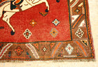 Old antique Caucasian Design In Size 3 1 x5 7 Very Rare Kazak hunting Design Rug