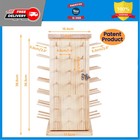 New Brothread 93 Spools 360   Fully Rotating Wooden Thread Rack