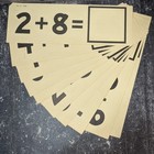 Vintage Set Of 10 Math Flashcards 1960s Flash Cards Ephemera  Paper Crafting