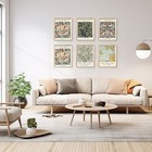 Bzstyleart 6pcs William Morris Wall Art     Vintage Flower Prints  Unframed
