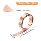 Copper Sheet Roll 2000x10x0 1mm  99 9  Pure Copper Strip Copper Flashing