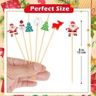 Christmas Cocktail Picks  4 7 In In-100pcs 6 Styles  