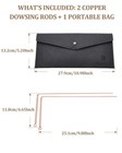 Biomag 99 9  Copper Dowsing Rods  2pcs Divining Rods With Gift Bag For Ghost    