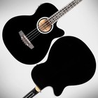     free Shipping     acoustic-electric Bass Guitar  case bag  strap 