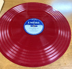 Rare Vintage 16    Red Acetate Pepsi-cola Radio Advertising Transcription Disc