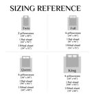 1800 Series 6 Piece Bed Sheet Set Soft Deep Pocket Twin King Queen Full Sheets