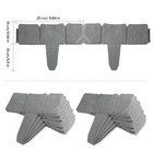 20-100pack Plastic Border Fence Stone Yard Lawn Edging Plant Flower Bed Decors