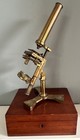Unusual Antique Cased    travelling Microscope    Outfit Circa 1840 