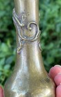 Antique Japanese Meiji Bronze Gourd Dragon 6 5  Vase