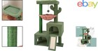 37 4  Cat Tree Tower With Twin Condos  Scratching Post  And Hammock Green