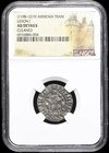 Armenia 1198-1219 Ad  Levon I Silver Tram Knights Templar Crusaders Coin  Ngc Au