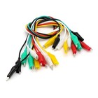 10 20pcs Double-ended Wire Crocodile Alligator Clips Test Leads Jumper Cables