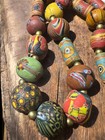 Antique Millefiori Glass Bead Necklace  Vintage African Trade Beads