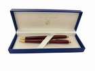 Waterman Hemisphere Ballpoint Pen And Pencil Set Bordeaux Lacquer W  Gold Trim