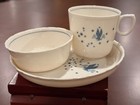 Rare 1940s American Airlines Aa Flagship Syracuse China Airlite 3 Pc Dinner Set