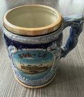 Vintage 1960s Ceramic Painted Beer Stein Bob-lo Amusement Park Detroit Coffee 