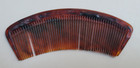 Vintage Faux Tortoise Shell Curved Fine Tooth Hair Comb