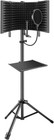 Studio Recording Microphone Isolation Shield With Stand Pop Filter Foam Panel