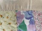 Vtg Handmade Crazy Quilt Throw Pillow Patchwork With Fancy Stitching 12    X 12   