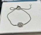 David Yurman Sterling Silver Petite Starburst Bracelet   Diamonds 