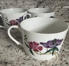 Ceralene A  Raynaud Dioraflor Limoges France Porcelain Flat Tea Cup   3 