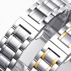 20 21 22mm Metal Watch Strap Stainless Steel Band Bracelet W Butterfly Buckle