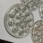 Vintage Glass Flower Frog 16-hole Round Floral Arrangement Insert Retro Decor