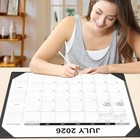 Desk Calendar 2026-2027 With Desk Mat     22  X 17  Large Desk Pad     Black