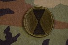 Military Patch Us Army 7th Infantry Division Subdued Bdu Sew On Authentic 