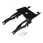 Low Profile Trunk Luggage W  Backrest Pad   Mount Rack For Chieftain Black Smoke