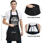 Funny Cooking Aprons For Women Men With Pocket  Grill Apron With Adjustable N   