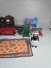 Playmobil Vtg Mixed Lot Figures   Victorian Mansion Pieces Bath Accessories 
