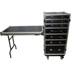 Prox Xs-7dtw Ata-300 Style 7-drawer Workstation Case With Side Table And Casters