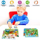 Wooden Jigsaw Puzzles For Kids Ages 3-5 Year Old  6 Pack 30 Pieces Kid