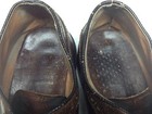 Vintage Made In Usa Brown Leather Wing Tip Lace Up Oxford Power Shoes Size 11 E