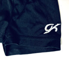 Gk Elite   Child Small Cs S Solid Black Nylon Gymnastics Cheer Shorts