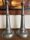Vintage Fireman Presentation Speaking Parade Trumpets Horns Waterbury Pewter