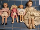 Lot Of 4 Vintage 1950s Dolls  Wedding Dress  Baby Braids  Ideal  Dolls