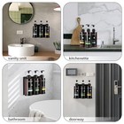 Shampoo And Conditioner Dispenser Shower Soap Dispenser Black Bottles 3 Chamber