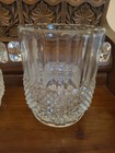 Beautiful Pair Of Vintage Pressed Glass Ice Buckets 