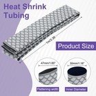 1 8 1 Heat Shrink Tubing For Fishing Rods  dia 30mm 3 3ft Gray 