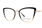 New Modern Times Anyway Black Gold Authentic Eyeglasses Frames 52-17-140mm