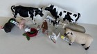 Schleich Farm Animals Lot Of 10 Nwt Pot Belly Pig Cows Bunnies Sheeps