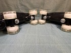 Classic Black High Top Quad Roller Skates Light Up Wheels Size 44 eu  11 M 13 W