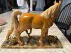 Vintage Royal Haeger R451 Art Pottery Horses Mcm Mare   Foal Sculpture As Is