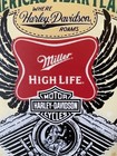 Harley Davidson Miller High Life Beer Metal Sign - Miller Lite - Motorcycles