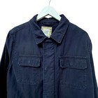 Gap Mens Utility Jacket Size Small Navy Blue Cotton Full Zip Casual Barn Coat Po